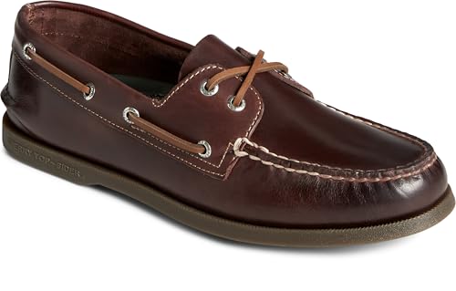 Men's Authentic Original 2-Eye Seasonal Boat Shoe, Brown Burnish, 9 Wide2
