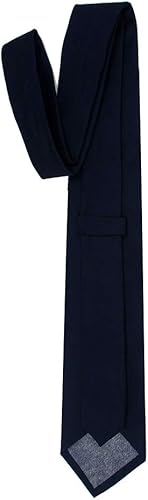 Miniatura 3 de Kebocis Corbata de algodón de color sólido para hombre