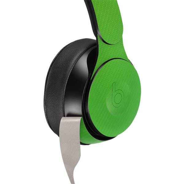 Skinit Decal Audio Skin Compatible with Beats Solo Pro - Green Carbon Fiber Specialty Texture Material Design