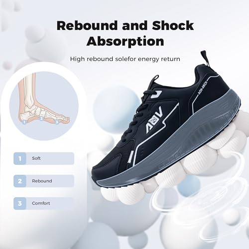 Walking Shoes for Men Arch Support Plantar Fasciitis Shoes Orthotic Tennis Sneakers for Foot Pain Relief3