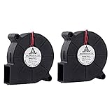 GDSTIME 2 Pack 50mm x 15mm 5015 12v 4500rpm DC Brushless Cooling Blower Fan