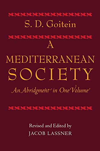 Goitein, S: Mediterranean Society - An Abridgement in One Vo: An Abridgment in One Volume
