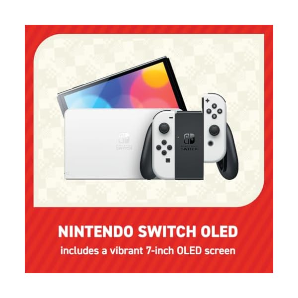 Nintendo Switch - OLED Model (White) + Super Mario Bros. Wonder - Image 4