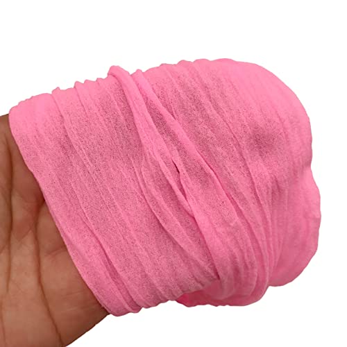 PEPPERLONELY 30 Color Set (2.5M Each) Nylon Stocking Flower Fabric For Flowers Making