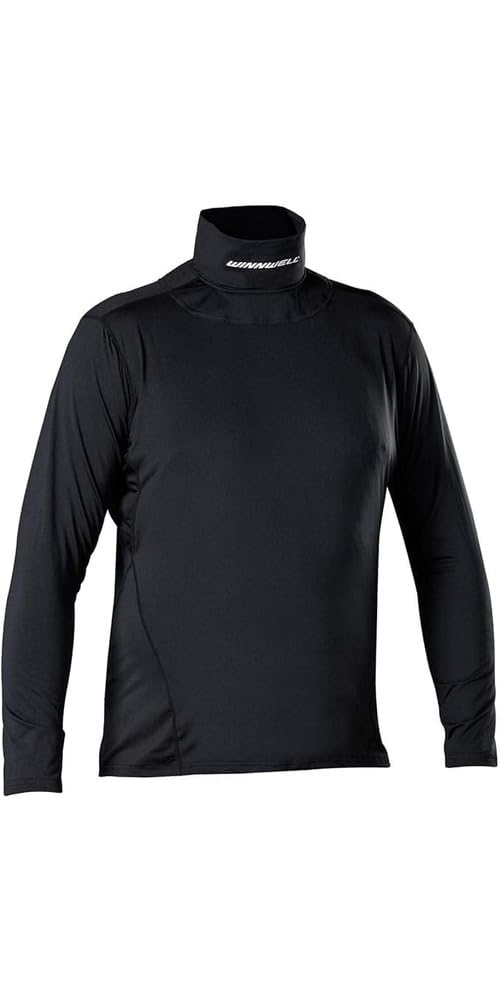 Winnwell Hockey Neck Guard Shirt – Maglia resistente al taglio, ideale per hockey su ghiaccio e portiere di hockey, nero, XL