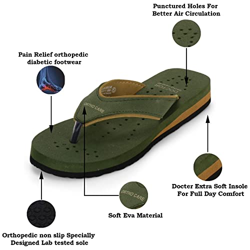 Image of DOCTOR EXTRA SOFT Chappal Care Orthopaedic and Diabetic Comfort Doctor Flip-Flop and House Slipper's for Women's D-18