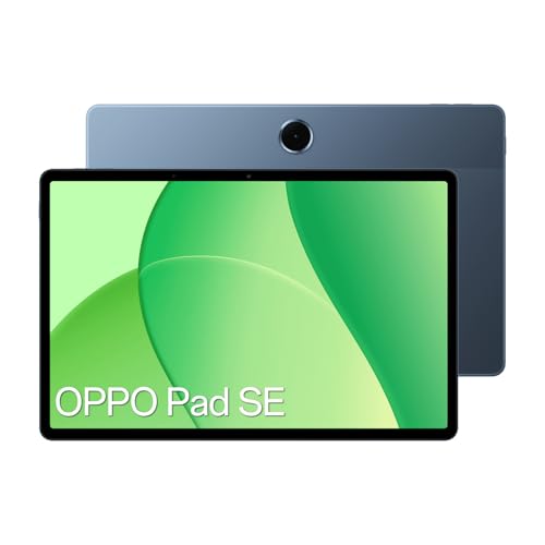 OPPO PAD SE Wi-Fi Tablet Android 15, Großer Akku 9340mAh, Tablet PC, 11 Inch FHD Bildschirm 90Hz, 4GB RAM 128GB ROM, SUPERVOOC 33W, Octa-Core, 5MP Hauptkamera, 4 Lautsprecher, Blau