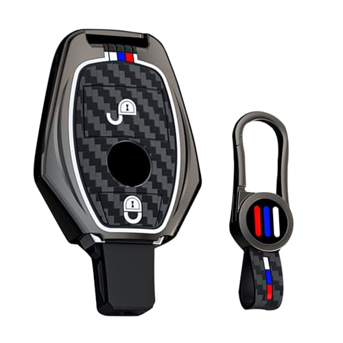 Coque de clé Mercedes Benz en silicone lumineux ontto pour modèles Classe A B C E