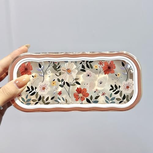 Image of Glasses Case Hard Shell, Clear Eyeglass Case, Cute Holder for Sunglasses and Reading Glasses