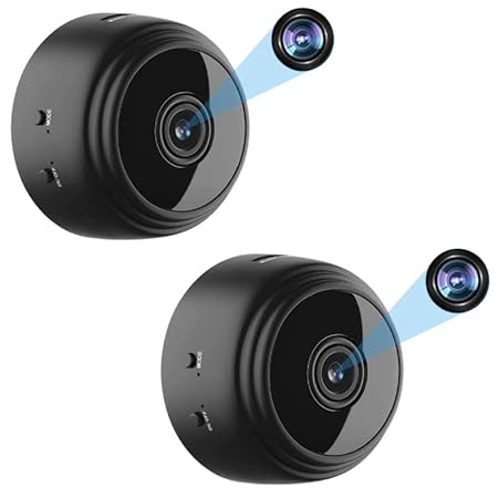 Raptas (Pack of 2 1080p HD Mini WiFi Spy Camera Live on Mobile App, Wireless IP CCTV Security Spy Secret Hidden Camera and Compatiable for All Smartphones