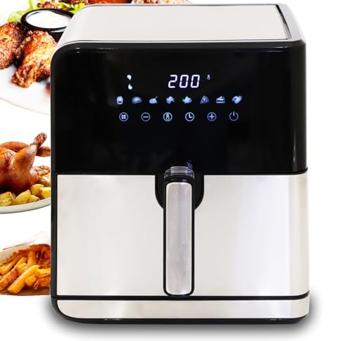 DMS XXL Varmluftsfritös 8L med Digital Pekskärm och 8 Program
