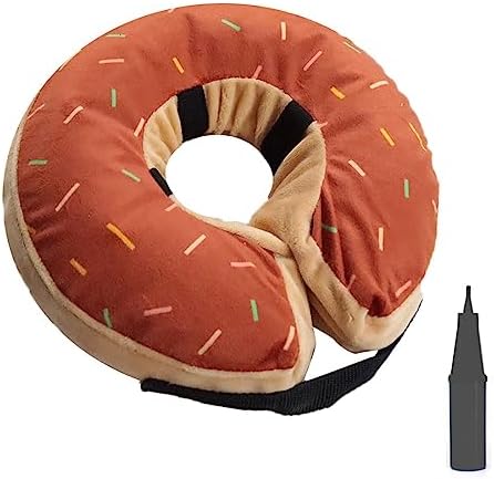 Collare Elisabettiano Gonfiabile Per Cani E Gatti - Morbido, Regolabile, Per Recupero Post-operatorio - Foto 3