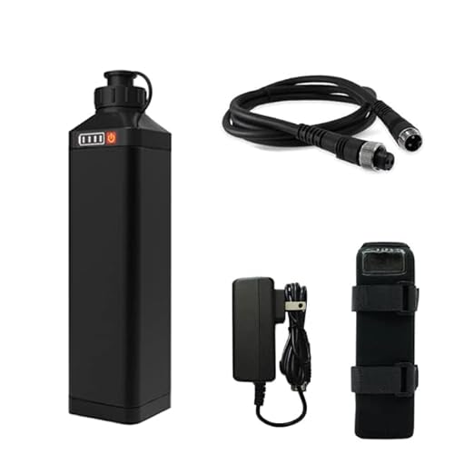 POVNAS 電動リール用 互換バッテリー 9000mAh 長さ2m延長コード付き LED残量計付き - POVNAS - 商品画像