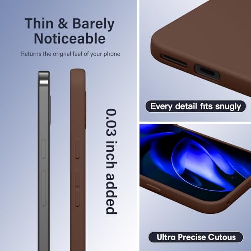 Image of X-level for Google Pixel 9A Case Slim Fit Soft Flexible TPU Ultra-Thin Grip Matte Finish Coating Phone Back Cover, Light Shockproof Protective Pixel 9A Phone Case for Women Men-Brown