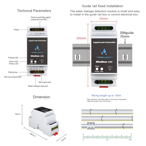 Détecteur de fuite d'eau WiFi intelligent pour gestion de bâtiment - 7