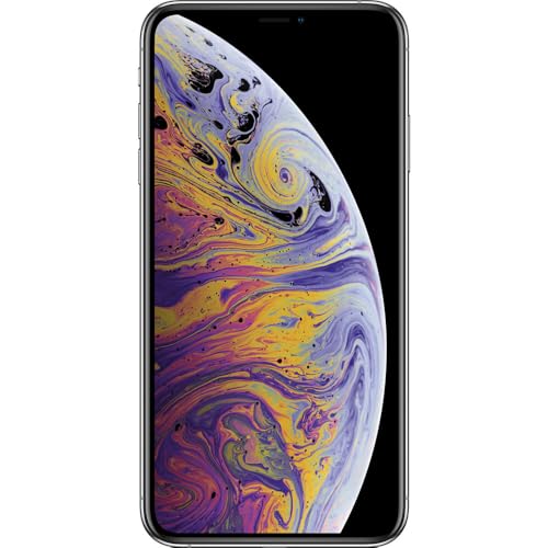 Apple iPhone XS Max, 512GB, Silver (Renewed)