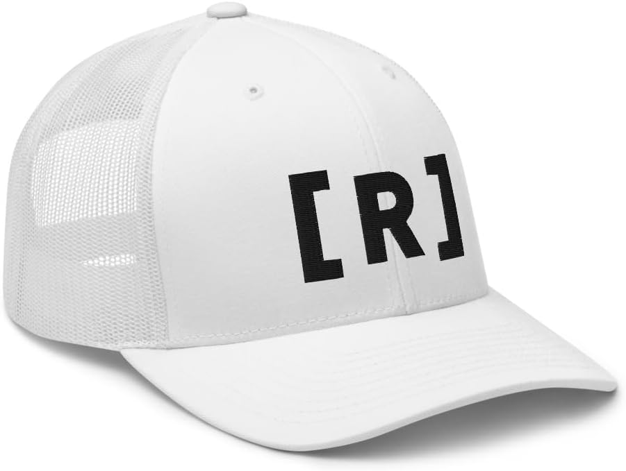 | Resident Hat (Embroidered Trucker Cap) Letter R Hat