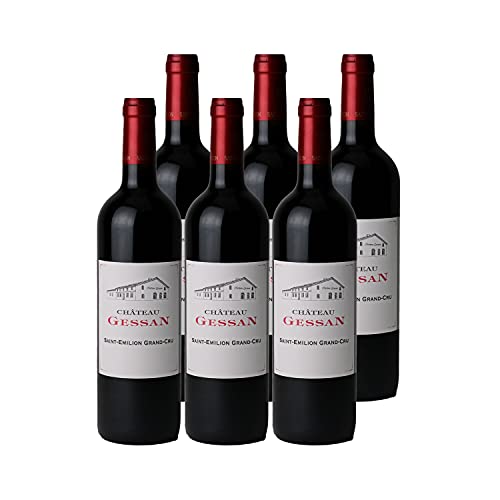 Château Gessan Rotwein 2015 - g.U. Saint-Emilion Grand Cru - Bordeaux Frankreich - Rebsorte Merlot, Cabernet Franc, Cabernet Sauvignon - 6x75cl