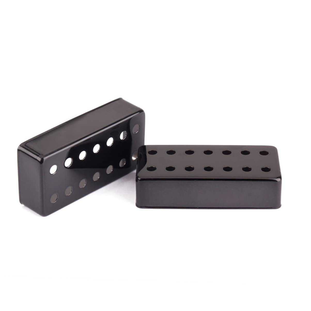 BESTonZON 14holes String Electric Guitar Pickup Cover Black Design Friendly for Custom Builds Spacing Construction