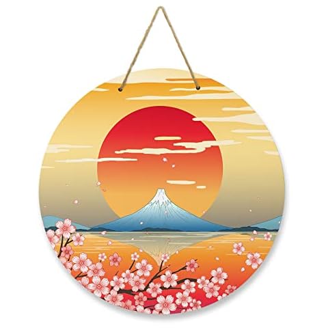 Zadaling Welcome Sign with Cherry Blossom Cover