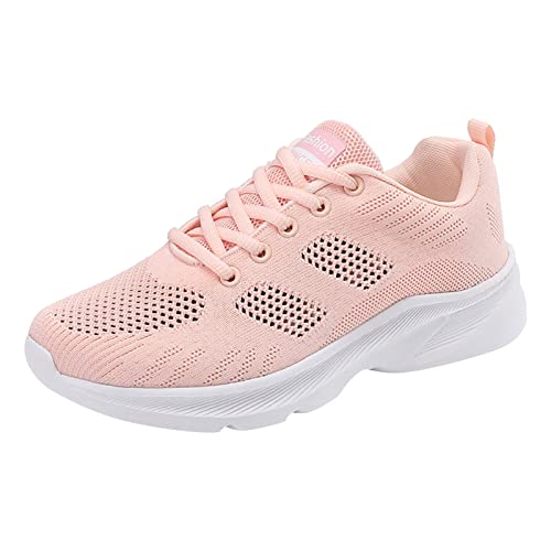 Zapatillas de gimnasio mujer de malla sólida transpirable con suela antideslizante