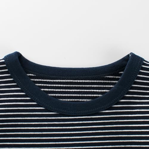 Toddler Boy Girl Striped Shirts Winter Long Sleeve Cotton T-Shirts Crew Neck Tees Sports Shirt Toddler3