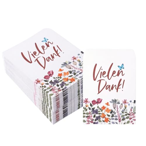 100 Stück Samentüten Leer für Blumensamen Gastgeschenk Hochzeit, Vintage Samentütchen zum Verschenken, Nachhaltige Gastgeschenke Geburtstag & Taufe, Saatgut Aufbewahrung Umschläge