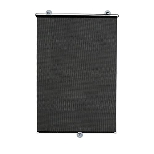Store de FenêTre à Ventouse,Store Enrouleur à Ventouse,Stores de Rideaux Occultants RéGlables,Store Occultant Et Pare-Soleil,Stores à Rouleau,Voiture Maison Salle de Bains (68x125cm/27x49in,Black) Cover