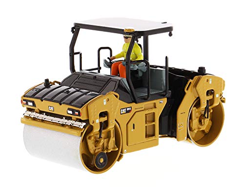 Diecast Masters CAT Caterpillar CB-13 Tandem Vibratory Roller with ROPS and Operator High Line Series 1/50 Diecast Model 85594