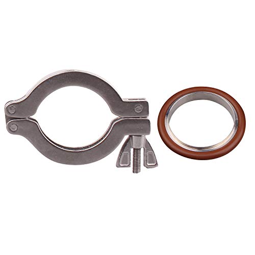 Image of DERNORD Wing Nut Clamp Flange Quick Clamp Stainless Steel 304 with Centering O-Ring (KF-40)