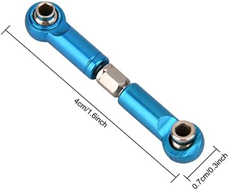 Miniatura 3 de Servo enlace de dirección a control remoto, piezas de actualización de camión a control remoto, juego de varillas de acoplamiento de dirección de