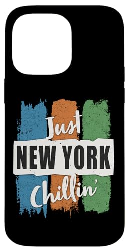 Just New York Chillin' NY �G���p�C�A�X�e�[�g�V�e�B �`�����O ���B���e�[�W �X�}�z�P�[�X iPhone 14 Pro Max �p