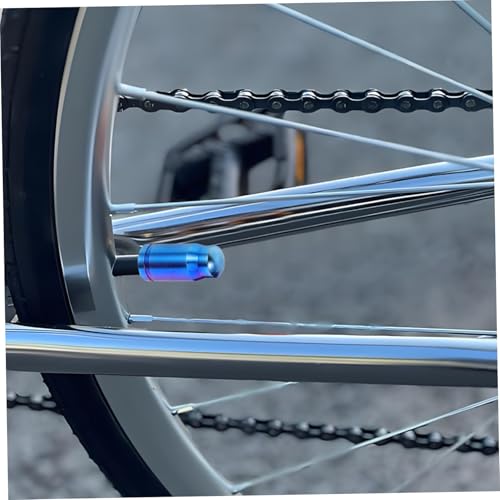 2 piezas de tapones para válvula de bicicleta de aleación de titanio, repuesto para ruedas de bicicleta, fáciles de instalar, tapones para válvulas de ciclo para hombres miniatura 6