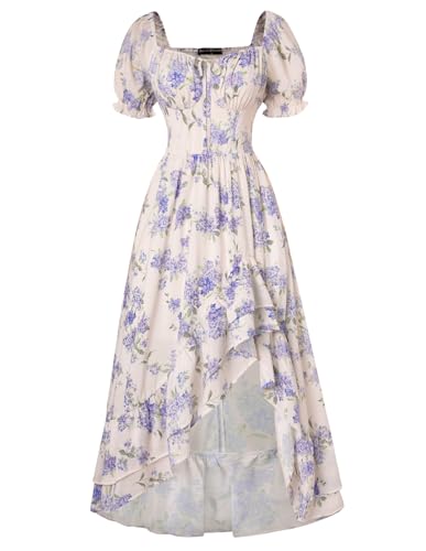 Image of Scarlet Darkness Corset Dresses for Women Summer 2026 Floral Wedding Guest Chiffon Sundress