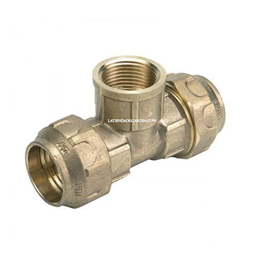 Tidyard Kit Tubo Di Aspirazione In Plastica 7m X 25mm, Con Raccordi In Ottone E Valvola A Piedi, Verde