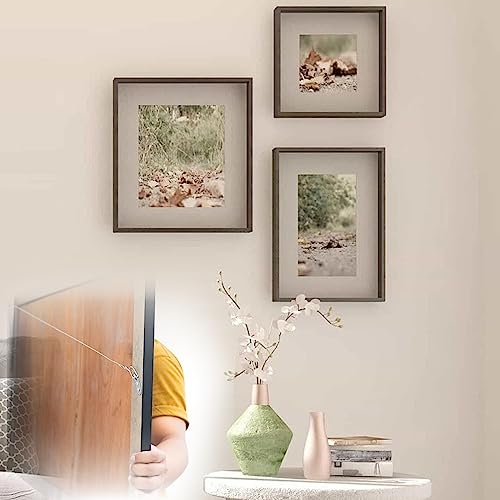 Image of SDTC Tech Picture Wire Hanging Kit Supports Up to 40lbs with D-Rings, Wall Hanging Hooks, 50ft Stainless Steel Wire Rope, Level, Aluminum Crimping Loop Sleeve & Screws for Painting Photo Mirror Frame