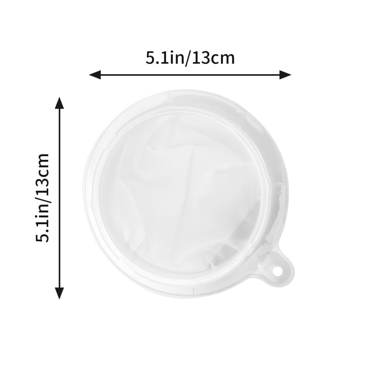 White Mesh Funnel Filter for Wine and Cooking Oil Fine Filtration