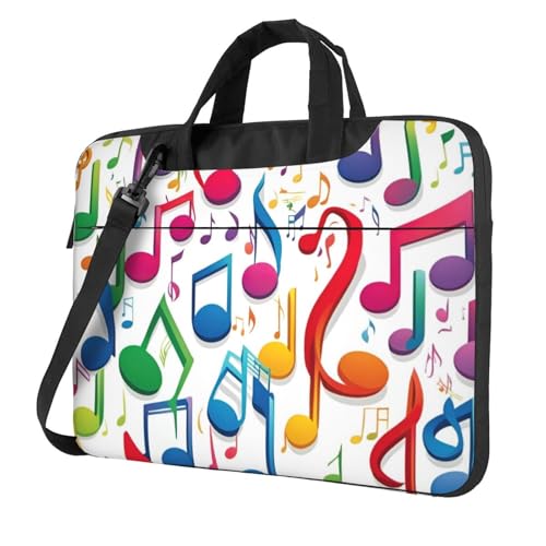 Sacoche ordinateur portable musique colorée idéale pour les trajets urbains et le bureau