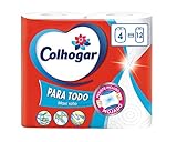 Formato: 4 rollos de papel cocina Colhogar Paratodo Multirolls de triple duración - Disponible en formato de 2, 4, 6 y 12 rollos