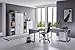 Produktbild BMG-Moebel.de Büromöbel komplett Set Arbeitszimmer Office Edition in Lichtgrau/Weiß Hochglanz (Set 4)