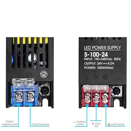Transformateur LED 500W 12V alimentation AC190-240V pour ruban LED étanche - 2