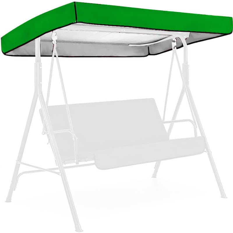 Outdoor Swing Canopy Replacement,Patio Chair Top Cover for Swing,Garden Porch Seat Furniture,2 & 3 Seater Waterproof UV Resistant Swing Canopy Seat Top Sunproof Protection Cover for Patio Garden Yard