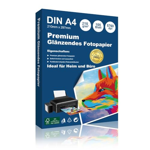 Papel Fotografico A4 Hp Glossy Marca Hepta Print