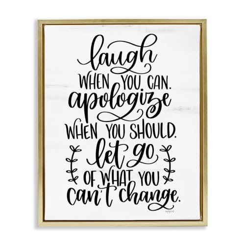 'Inspirational Life Quote Script Calligraphy'| Floating Frame Canvas Art