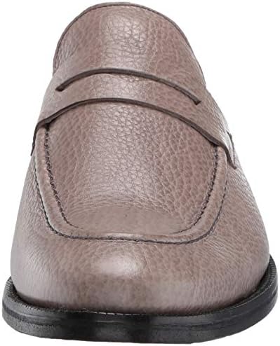 Marc Joseph New York Men's Gold Collection Peeny Loafer Leather Sole Penny, Grey Glaze, 9 M US | Image 1