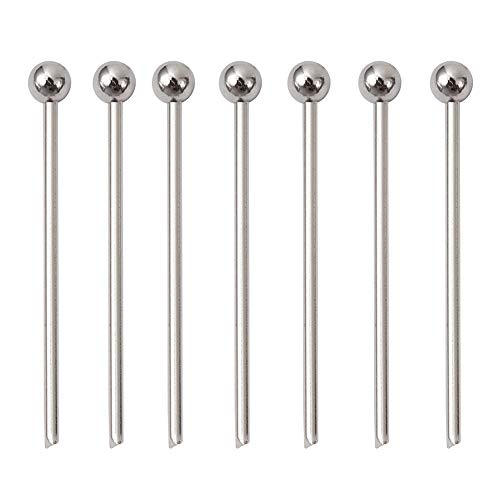 Pandahall 200pcs Stainless Steel Ball Head Pins 21 Gauge Stainless Steel Color 18mm/0.7