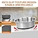 GIXSEGIE Stainless Steel Dog Bowls Set of 2, Extra Thick Metal Bowls, with Non-Slip Rubber Base Dog Bowl, BPA Free, Holds 2 Cups(16 fl oz), for Small Dogs, Black