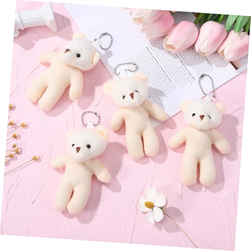 Porte-clés peluche ours miniatures : lot de 18 pièces douces pour décoration