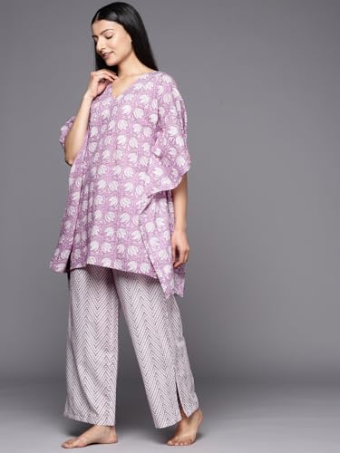 Image of Libas Printed Cotton Night Suit