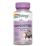 SOLARAY Vital Extracts Mangosteen 500mg - Herbal Supplements for Wellness Support - Mangosteen Fruit Extract with 75mg Xanthones, 100mg Polyphenols - Vegan, Gluten Free, 60-Day Guarantee - 60 Servings